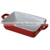 7.5"red Color Rect Ceramic French Bakeware thumbnail-1