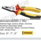 YF01016 2015 New Design Professional Combination Plier With 3colours Handle thumbnail-1