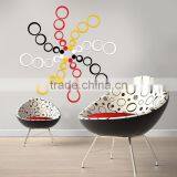 Fashion Decorative Circle DIY Wall Sticker , 3D Sitting Room Custom Wall Stickers TV Setting Post thumbnail-3