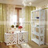 Bookcase Modern White Colour Mahogany Wood Furniture thumbnail-1