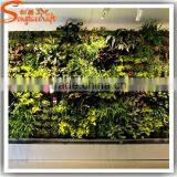Factory Price Artificial Plants Wall Plastic Artificial Green Wall Customized Artificial Grass Wall thumbnail-4