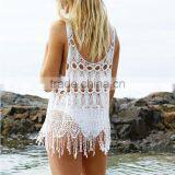 Sheer Tunic Beach Coverup Top For Women thumbnail-2