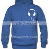 Headphones Hoodie - Funny Hoody Music Earphones Dance Dub Step Cool Retro New thumbnail-1