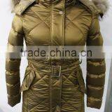 ALIKE Women Quilted Jacket With Real Fur thumbnail-1
