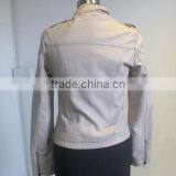 Anti-Wrinkle Feature and Winter Season Ladies PU Leather Jacket thumbnail-3