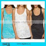 Wholesale Women Clothing Apparel Yoga Tank Top Burnout Racerback Tank Top thumbnail-1