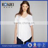 Wholesale Blank Bamboo t Shirt Women Clothing 2017 thumbnail-1