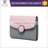 China Wholesale Girls Mini Wallets Hot Sale Professional Women Genuine Split Cow Leather Walllet For Lady thumbnail-3