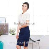 Summer Season Women's Work Uniform Shirt And Skirt Uniform thumbnail-3