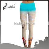 Ladies Yoga Tight Printed All Over Sublimation Yoga Pants thumbnail-1
