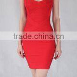 8 Colors Spaghetti Strap Bandage Dress 2015 Women HL Hot Cocktail Party Slim Dress Colorful White Black Red Yellow Purple thumbnail-5