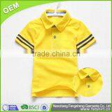 Yellow/white Summer Short Sleeve Kids School Uniform Polo thumbnail-1