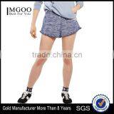 MGOO Newest Hot Sexy Girls Short Pants Angled Hemlines With Ruffle Trim Women Sport Wear Running Shorts thumbnail-1