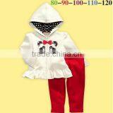 Wholesale Baby Girls 2pcs Winter Clothing Kids Outfits Lovely Baby Panda Cartoon Clothes Suits thumbnail-1