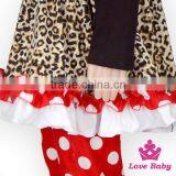 2017 New Design Stretchy Cotton Long Sleeve Top Match Ruffle Pant Set Leopard Fabric Easter Cloths Giggle Moon Remake Outfits thumbnail-4