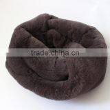 Myfur Customize Wholesale Fashion Design Trendy Circular Fake Fur Soild Color Neck Scarf thumbnail-3
