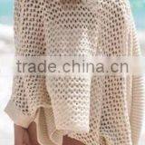 EY0005A Beach Style Ladies Knitted Cardigan Dip Dye Fluffy Women Kimono Cardigan thumbnail-2