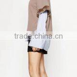 Runwaylover EY2379B New Style 2017 Ladies Elegant Pure Color Pullover Hoodie thumbnail-3