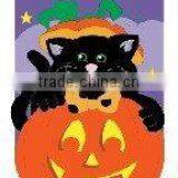 28''x44''Happy Halloween Black Cat Flag thumbnail-1