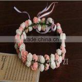 Wholesale Flower Bridal Headpiece Floral Halo Head Garland thumbnail-3