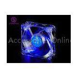 80mm Blue LED Computer Case Cooling Fans 80*80*25 mm , DF08025