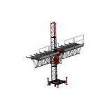 Aerial Single Lifting Mast Climbing Work Platform for Building Decoration 150m Height