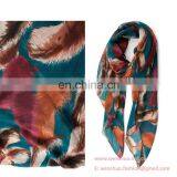 2016 New Long Fashionable Scarf Shawls Printed With Feather Patterns thumbnail-4