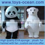 panda bear fur costumes ,adult panda costume,kungfu panda costume