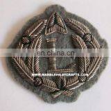 Zari Embroidery Hand Made Patches For Navy