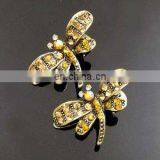 2013 Newest Fashion Alloy Dragonfly Rhinestone Hair Clip thumbnail-1