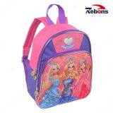 New Series Cartoon Characters Contrast Color Kids School Bag with Princess Pattern