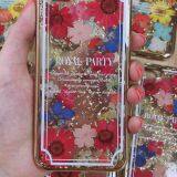 Golden Edge Epoxy Phone Case Flower Phone Case Floral Mobile Cover thumbnail-5