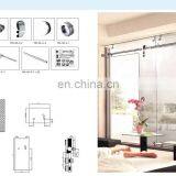 Full Set Stainless Steel Glass Sliding Door System thumbnail-3