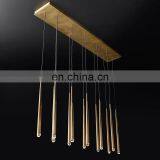 Luxury Round Linear Solid Brass Crystal Chandelier Pendant Lamp thumbnail-4