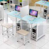 Wing Desktop Privacy Panel Frosted Glass Clamp-on Desk Divider Partition thumbnail-2