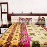 Handmade Ethnic Quilt Throw Cotton Kantha Bedspread Home Decorative Indian Bedding Ralli Vintage Gudari
