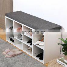 Modern Design Entryway Living Room Shoe Rack Cabinet Bench Storage Organizer