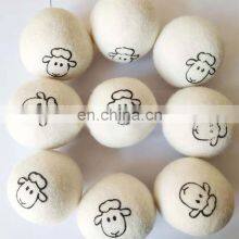 Eco Friendly Pure White Sheep Natural Organic New Zealand Wholesale Wool Dryer Ball thumbnail-4