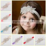 Western flower crystal hairband with leaves children baby headband for girls MY-AC0011