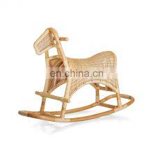 New Ideal Hot Selling Rustic Rattan Rocking Horse Toy Boho Toy Kid's Toy Vietnam Manufacturer Wholesale