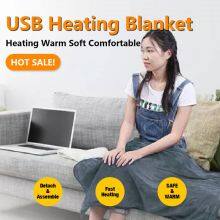 Ultra-soft Fabric USB Electric Blanket/ USB Power Heating Electric Blanket/ thumbnail-1