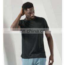 Quick Dry Mesh Jacquard Weave Men's Custom Breathable Short Sleeve Top Gym Fitness Running Shirt Sportswear Clothes thumbnail-5