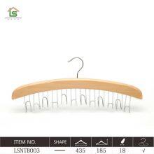 Custom Luxury Wooden Scarf Neck Tie Belt Hangers For Display thumbnail-2