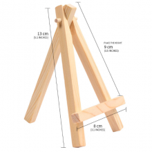 Multi Size Mini Wood Easel Stand With Canvas Sets For Kids Painting thumbnail-3
