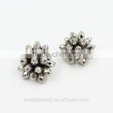 2015 Hot Sale Fashion Cluster Earring Beads Stud Earring Base thumbnail-1