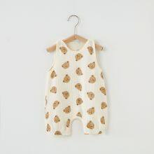 Newborn Bodysuit Baby Clothes Vest Summer Kids Romper Climb Crawl Suit Children's Pajama Onesie Jumpsuit thumbnail-4