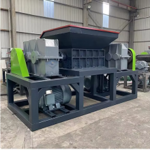 Waste Plastic Paper Cardboard Double Shaft Shredder Machine Dual Axis Shredder for Metal Shell Paper Roller thumbnail-5