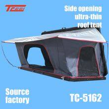 Car Rooftop Tent Thin Hard Shell Side Opening Folding Roof Tent Suitable ForJeep SUV Truck Van,Camping Car Roof for 2-3 Person thumbnail-1