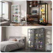 Modern Living Room Glass Storage Cabinet | With Built-in LED Strips for Home Decor | OEM Manufacturer thumbnail-2