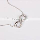 Elegant 925 Silver 8 Shape Pendant Chain 2016 Factory Wholesale thumbnail-4